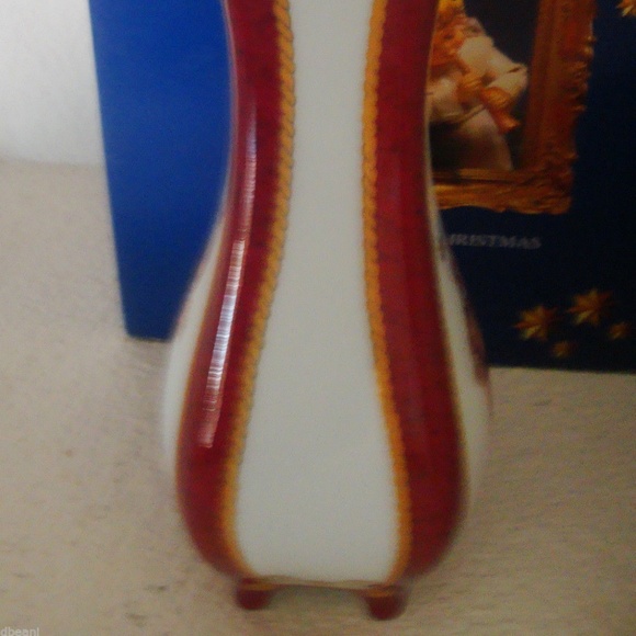 2005 Christmas Goebel Porcelain Candleholder Angel w Bear NIB - Picture 4 of 15